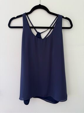 Women’s Navy Strappy Back Tank Top